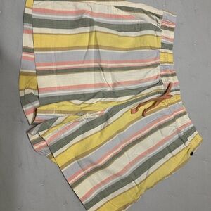 L.L. Bean Athletic Yellow and Gray Shorts
